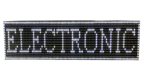AL-QURAISH P10 Led Running/Scrolling Programable Text Message Display Board WI-FI (WHITE, 7INCH. × 25 INCH)