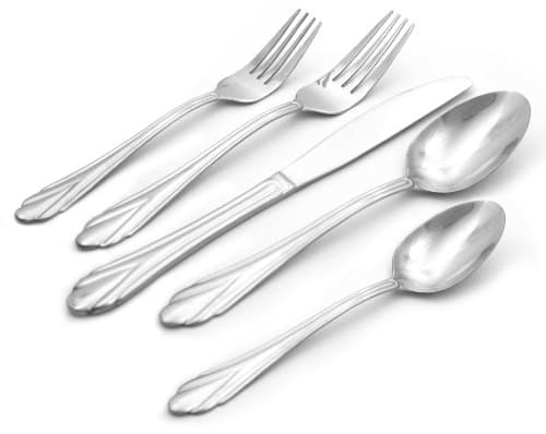 Hampton Forge Silversmiths Rose 45-Piece Flatware Set, 162Z0452MH