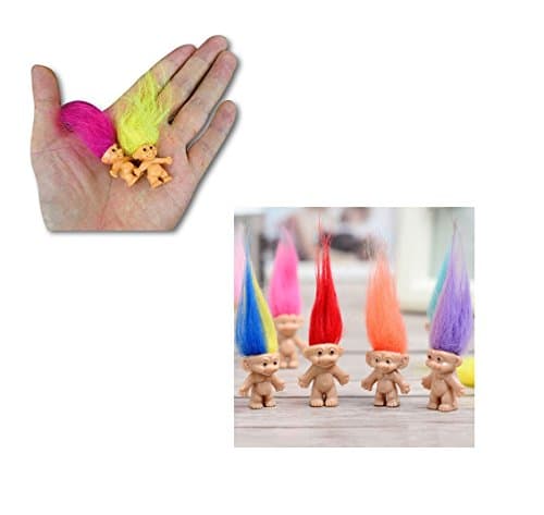 JDProvisions Mini Trolls PVC Novelty Mini Figurines Party Bag Fillers (12 or 24 Pieces)