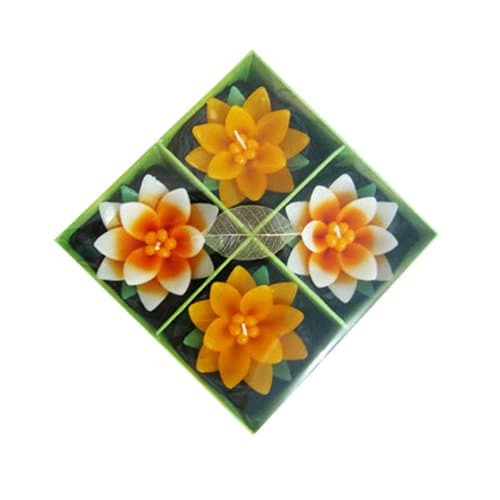 Candle Aroma Gift Set 4 Big Lotus