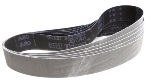 5 pieces of 3m Trizact abrasive belt 237AA, 40 x 760 mm, grain of your choice