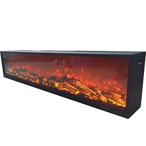 Emblazon 50 Wall Length Fireplace - Black