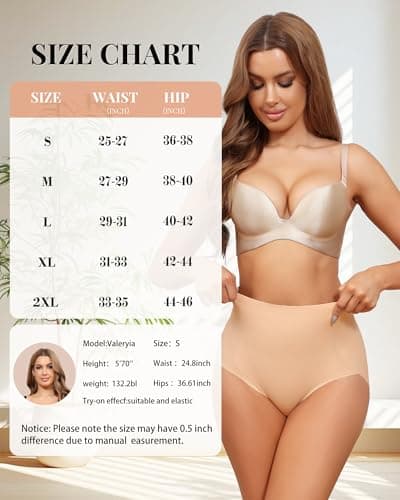 LEVAO Women Tummy Control Underwear, High Waisted Seamless Panties No Show Postpartum Briefs 4 Pack S-3XL