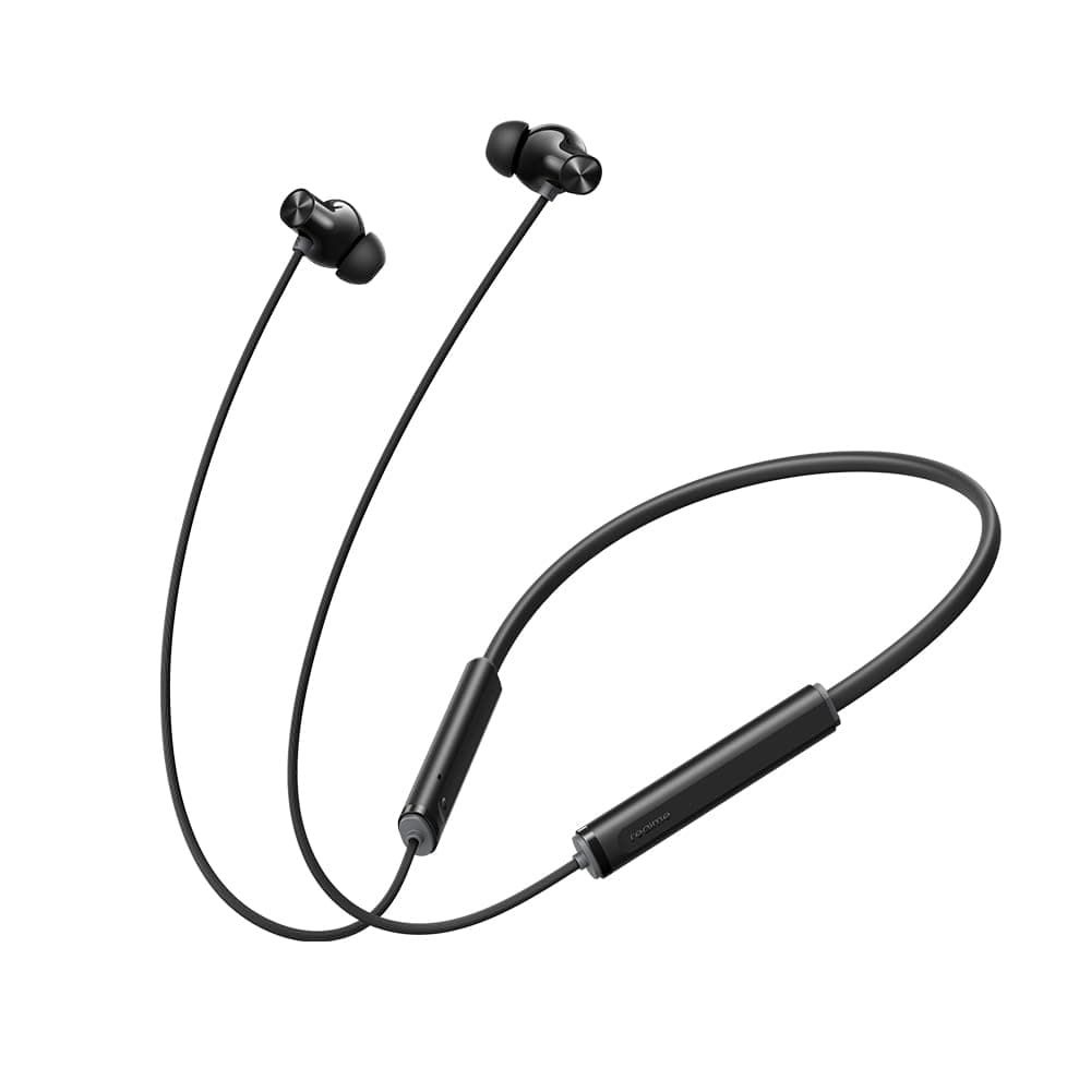 Buds Wireless 5 ANC Neckband Earphones with 50dB Active Noise Cancellation, 38H Playback, 360° Spatial Audio, IP55 Water Resistant, Bluetooth 5.4, Dual Device Connectivity (Midnight Black)