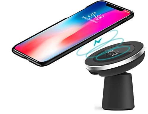 Magnetic 10W Wireless Car Charger, WYNK Car Mount Phone Holder Fast Charging Compatible for iPhone 11/11 Pro/11 Pro Max/XS/XS Max/XR/8 Plus,Samsung Galaxy S20/S10/S10e/S10+ and All QI-Enabled Devices