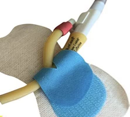 The TP Bag Company 3 Pack + 1 Extra Foley Catheter Stabilization Device Holder - Latex Free | Sensitive Skin| Flexible Hook and Loop - No Fiddly Plastic Clips
