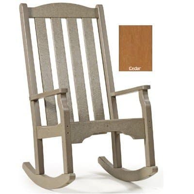 Casual Living Rockers - Classic Quest Style High Back Rocking Chair - Cedar