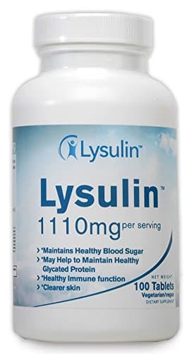 Lysulin Tablets - Diabetes and PreDiabetes Nutritional Supplement for Natural Blood Sugar Control - Lower A1c Levels with Specially Formulated Essential Nutrients (100 ct)