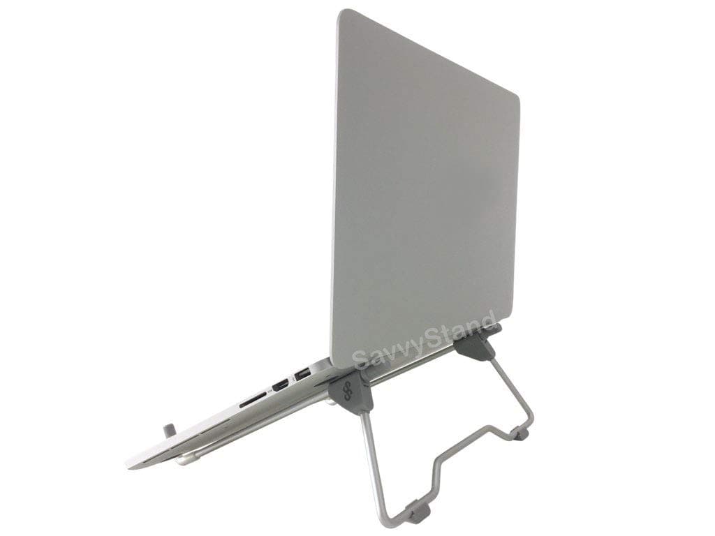 SavvyStand Laptop Stand, Perfect for Laptop/iPad/Notebook. Light Weight, Foldable, Portable, Adjustable Height Width & Angle.