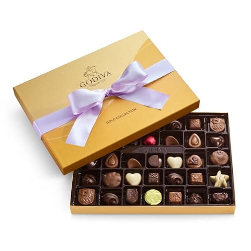 Godiva Chocolatier Orchid Ribbon 36-Piece Assorted Chocolate Gift Box