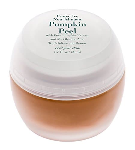 Exfoliating Acne Treatment Glycolic Acid Blackhead Removing Pumpkin Facial Peel Concentrate with Vitamin A, Vitamin C - Paraben Free, Made in USA