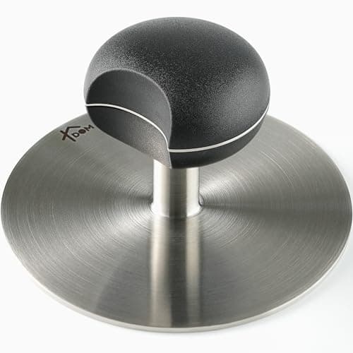 Stainless Steel 6" Burger Smasher, 1.2lb, Strong and Easy-to-Hold Handle to Keep Hands Away from Heat, Durable Design, Dishwasher Safe, Smashburger and Bacon Griddle Press, Prensa para hamburguesas