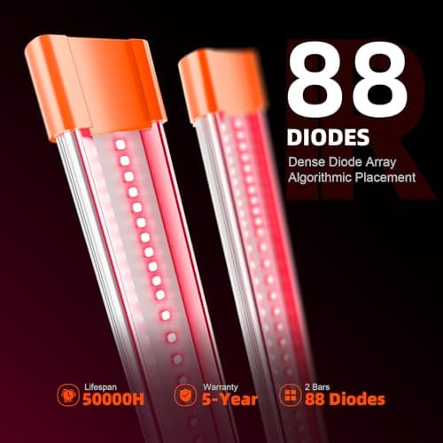 Spider Farmer SF2000 2x4 Complete Grow Tent Kit with SUPP-IR16 730-745nm IR Supplemental Light 23.6" Long