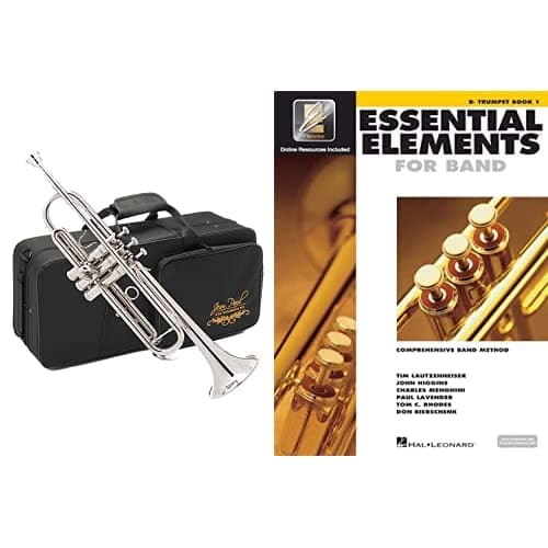 Jean Paul USA TR-330N Trumpet, Standard Nickel with Book