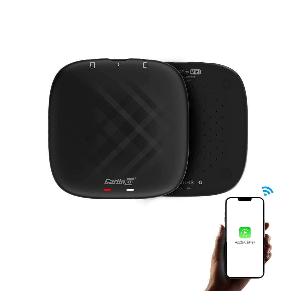Carlinkit CarPlay AI Box Mini, Android 11.0, Wireless CarPlay & Android Auto, Bluetooth 4.2 & 5.0, Black