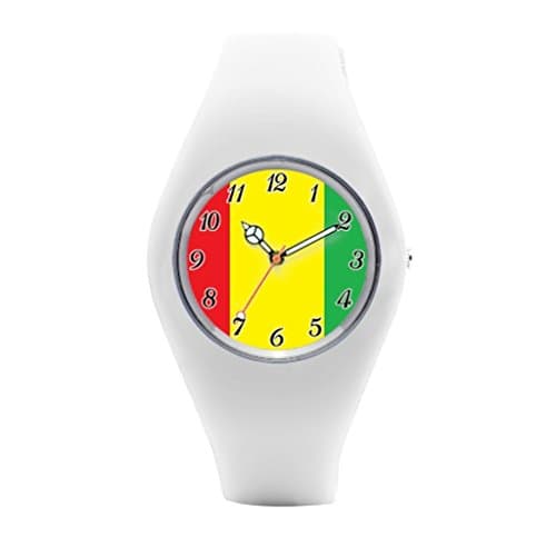 TimetoShine Womens Wrist Watch Rasta Color Rasta Fashion Womens Wrist Watches