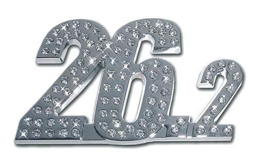 Marathon 26.2 Premium Crystal Metal Auto Emblem