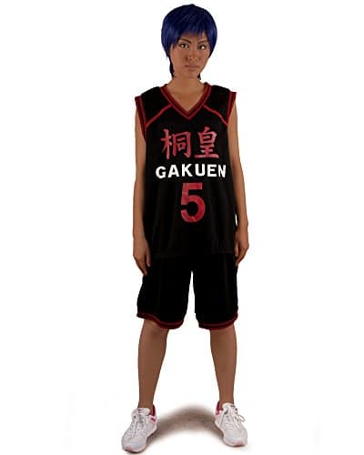 Miccostumes Men's Kuroko's Basketball Aomine Daiki Cosplay Sport Suit (men xs)
