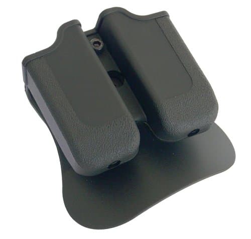 Concealed Carry Magazine Pouch for Sig Sauer P250 .45 ACP, Taurus .45 ACP 24/7 OSS, H&K USP .45 and H&K 45C, 1911 .45 double stack magazine. Black