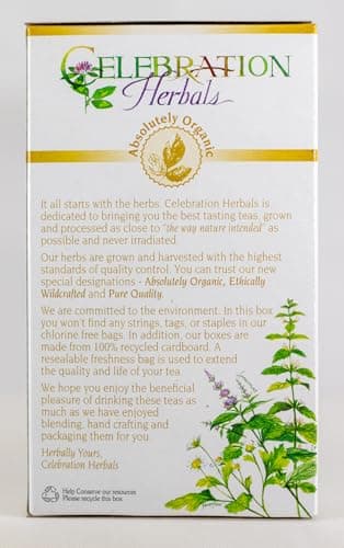 Celebration Herbals Organic Herbal Mullein Leaf Tea -- 24 Herbal Tea Bags