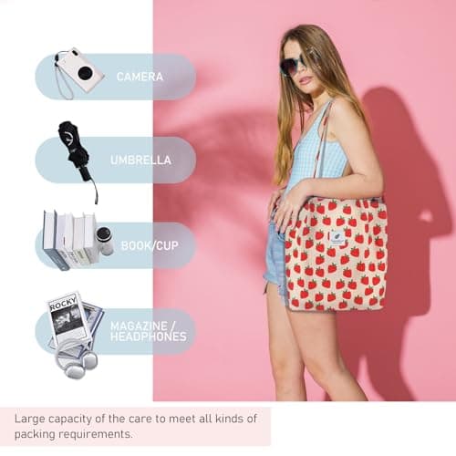 TELLUMO Fashion Corduroy Tote Bag Cow Print Bag Purses for Women Teen Girls with Inner Pocket