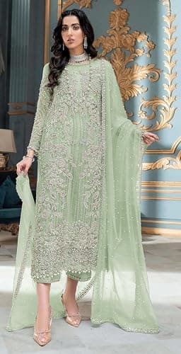 Shriva Fashion women's ready to wear embroidered eid festival pakistani salwar kameez suit for women (1032)