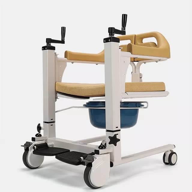 Get Well Surgical ™ Patient Lift & Transfer Wheelchair For Bedridden Patient can also pass through narrow washroom doors