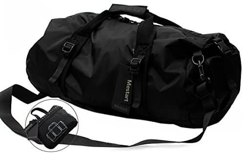 Foldable Duffel Bag, Mestart Waterproof Travel Luggage Gym Sports Shoulder Bag (Small)