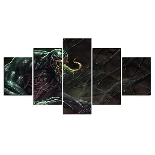 john psarris Venom Marvel Print Canvas Poster Decoration 5 Pieces