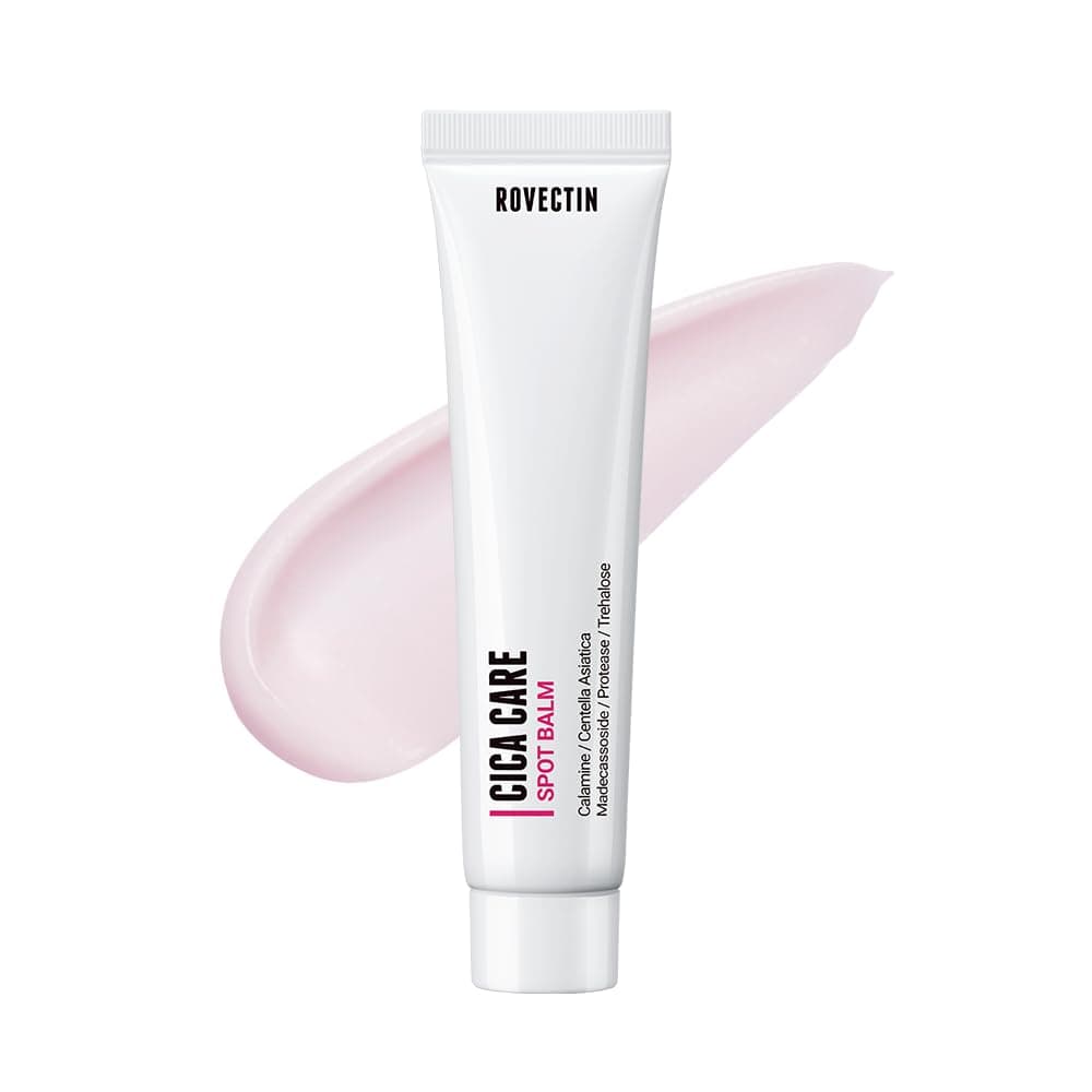 ROVECTIN Cica Care Face Balm - Immediate Redness Relief Face Moisturizer for Acne Prone, Sensitive Skin | Spots, Scar Reducing with Calamine and Madecassoside | Vegan, Korean Skincare(1.4 fl oz)