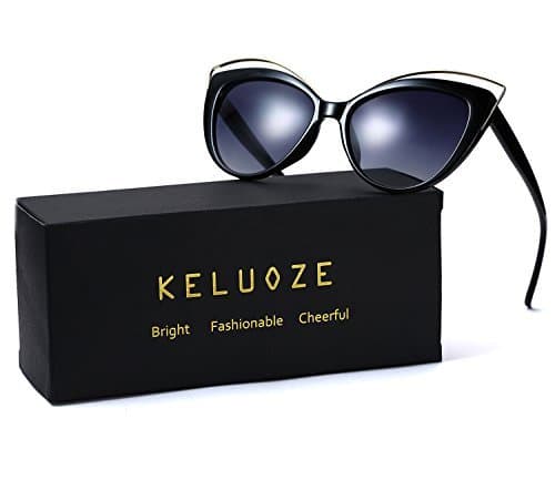 KELUOZE Womens 100% UV Protection Sunglasses Cat Eye Sunglasses Aviator Wayfarer Sunglasses