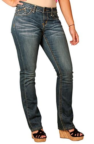 Zana Di Womens Junior Plus Boot-Cut Fashion Jeans_4
