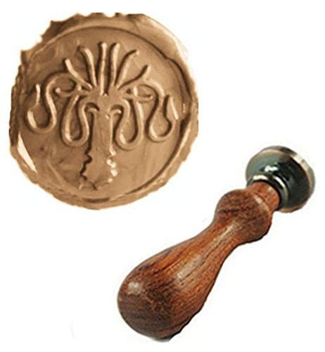 Vintage Fancy Squid Octopus Wax Seal Stamp Wedding Invitation Halloween Package Christmas Card Envelope Stationary Gift Sealing Stamp Wax Seal Sealing Stamp Rosewood Handle Set Kit