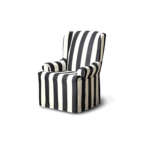 CoverWorks Havana Wing Chair Slipcover, Charcoal