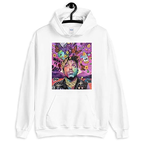 WR Hip Hop LD Rap On Drugs Adult Hooded Sweatshirt Pullover Mens White