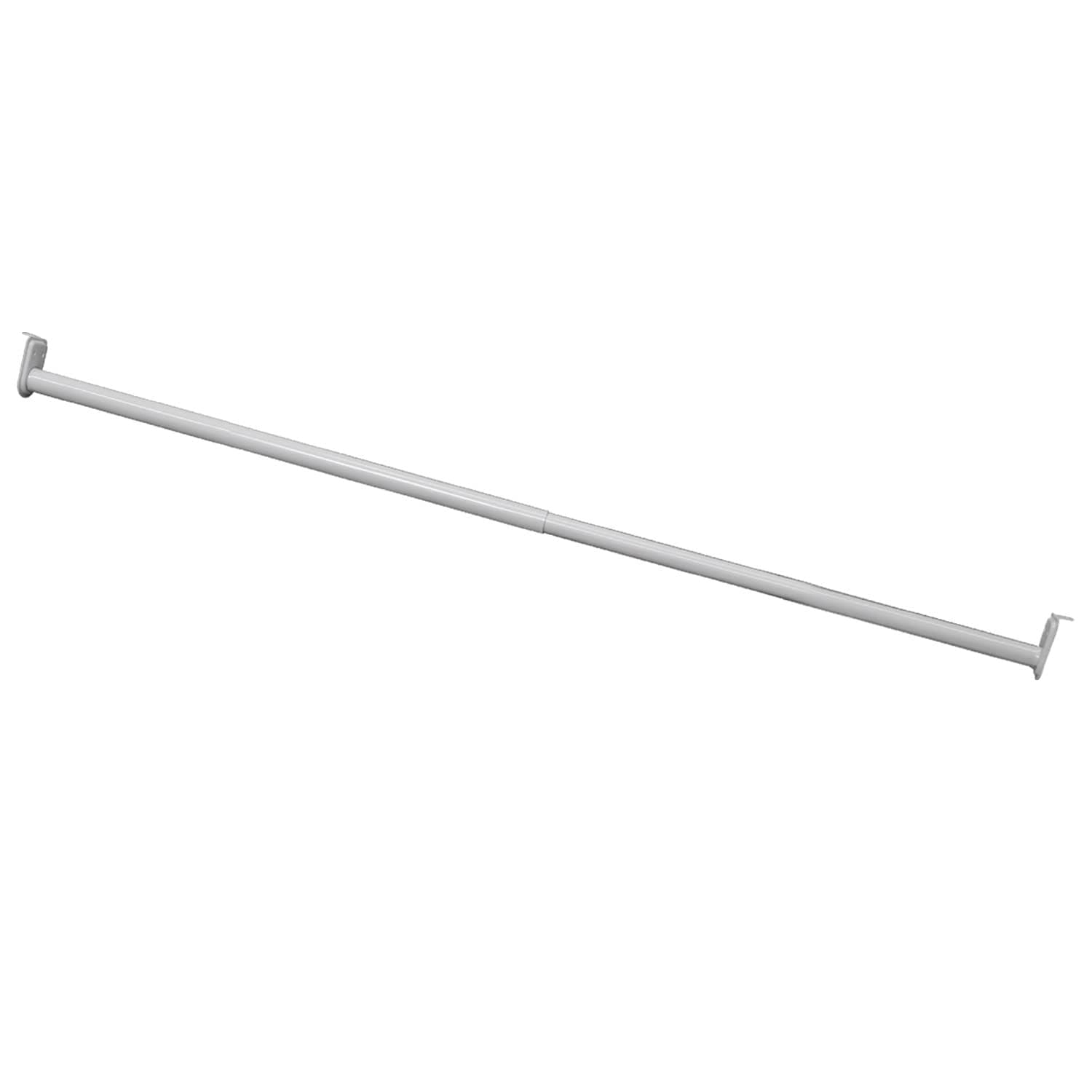 Adjustable Closet Rod, Steel 30 Inch to 48 Inch, 30 Pound Capacity, White – Design House, 205823