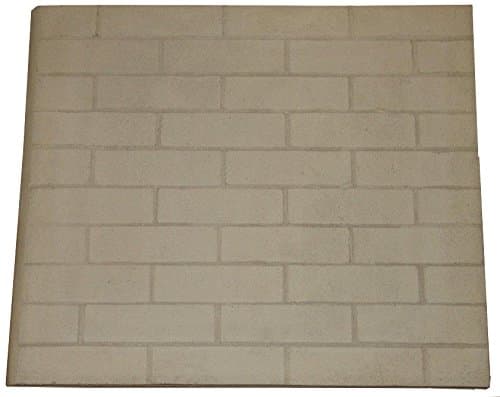 Replacement Fireplace Panel 23.5" H x 27.5" W x 1" Thick, Tan, Modern Style, Brick Material
