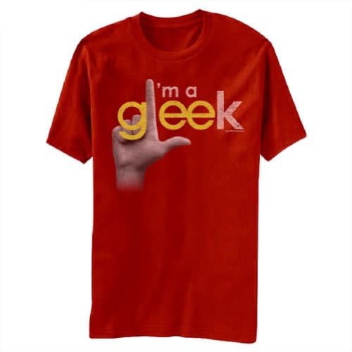 I'm A Gleek Adult Red T-Shirt