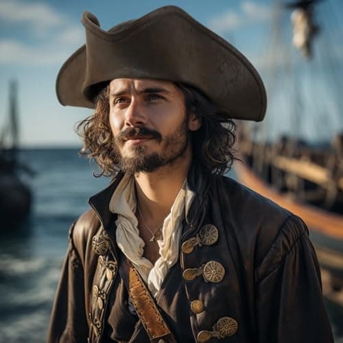 HOMELEX pirate hat for men women colonial tricorn halloween costume accessories adult Revolutionary war