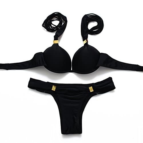 Triapple Push Up Bikini Halter Swimsuit Swimwear Bra Padded Biquini Bathing Suits