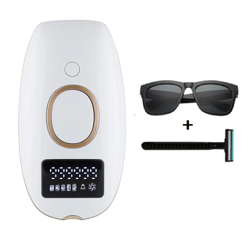 Flow IPL Laser Hair Removal Machine for Women & Men - 999,999 Flashes, 5 Energy Levels, Full Body & Bikini Area, Permanent Hair Remover for Face, Underarms, Private Parts