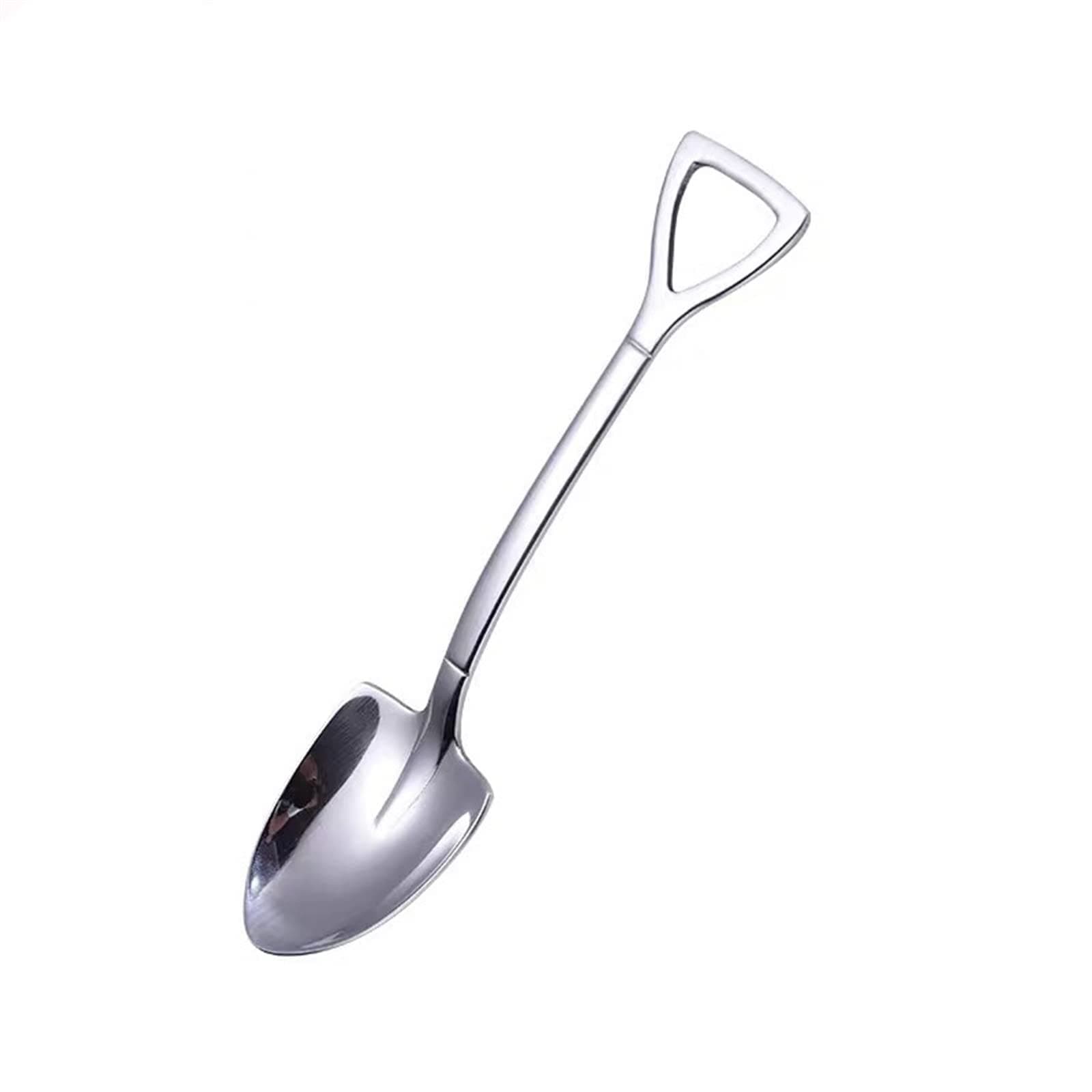 BOLNEYSoup Spoons, Teaspoon shovel stainless steel tableware spoon coffee tableware ice cream dessert small spoon cute tableware
