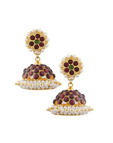 Ug Products Gold-Plated Kemp Studs Jumki Earring For Women