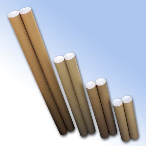 25 A3/4 Postal Tubes 13" x 2" (330mm x 50mm)