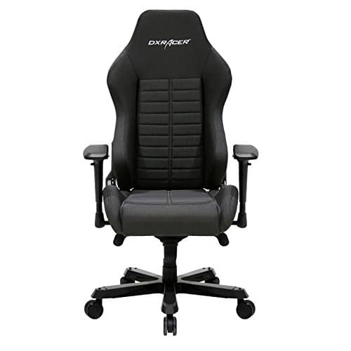 DXRacer OH/IS132/N Iron Series Black Gaming Chair - Includes 2 Free Cushions and on Frame