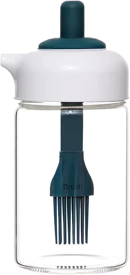 230 ml Oil Dispenser with Brush, Multi-Use, Transparent