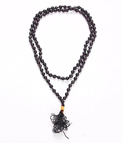 Varanasi Enterprises Black Agate Hakik Japa Mala - Protection Against Bad Evils 108 + 1 Beads 12.1 X 3.8 2.3 Cm