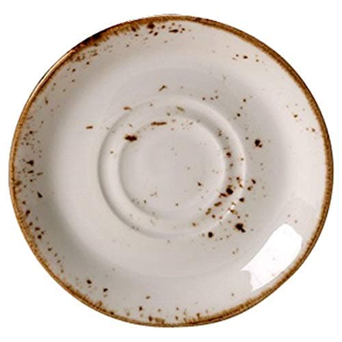 Steelite Craft Double Well Saucer White 6.5" / 16.5cm, Single