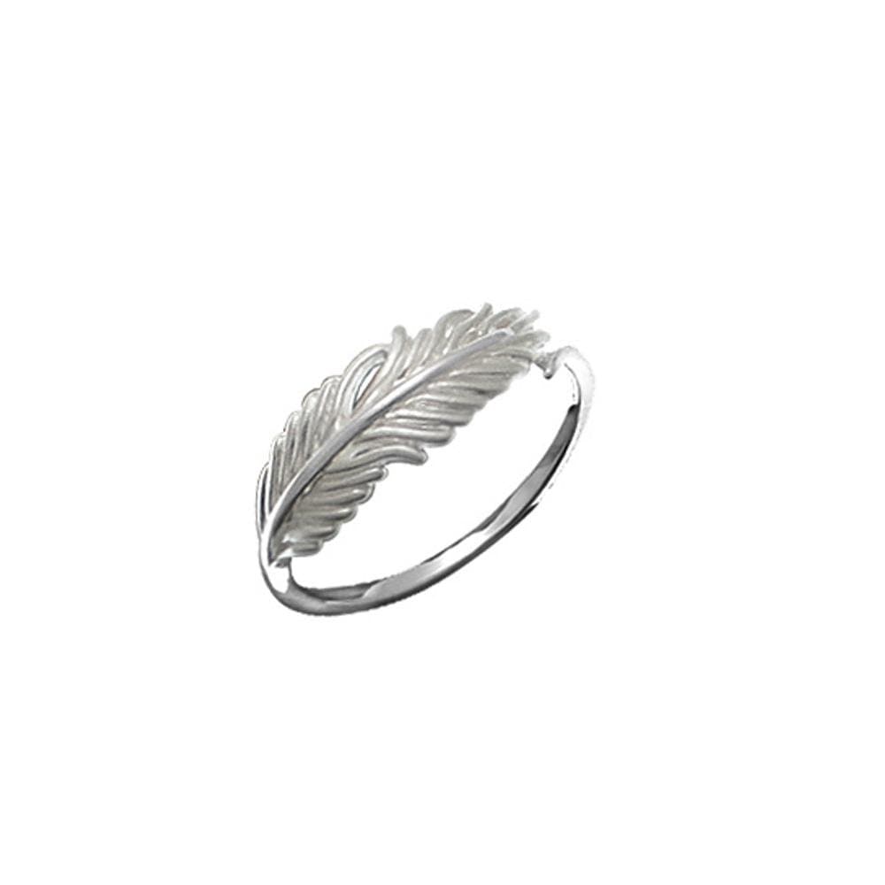 Boma Sterling Silver Feather Ring - Size 5