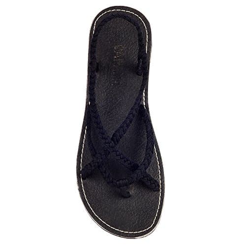 Capana Woven Rope Summer Sandals for Women Jane